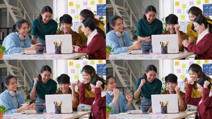 亚洲ux开发人员和ui设计师为现代办公室的成功设计而奋斗。创意数字开发机构