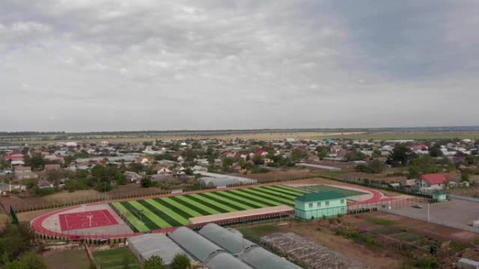 一个乌克兰小村庄。从上方观看