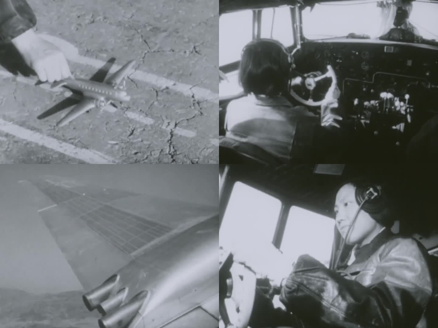 60年代 女飞行员 飞行训练