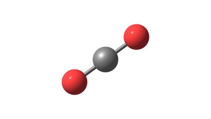 旋转碳二氧分子视频