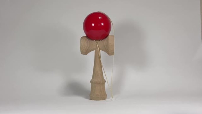 日本玩具kendama，特写视频剪辑