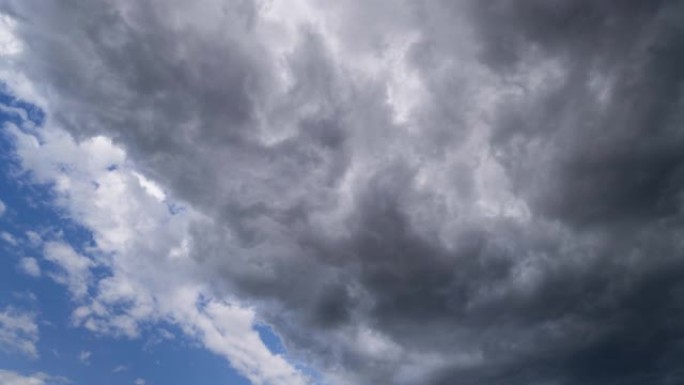 雨云时间流逝穿云霞云朵彩云太阳光时间流逝