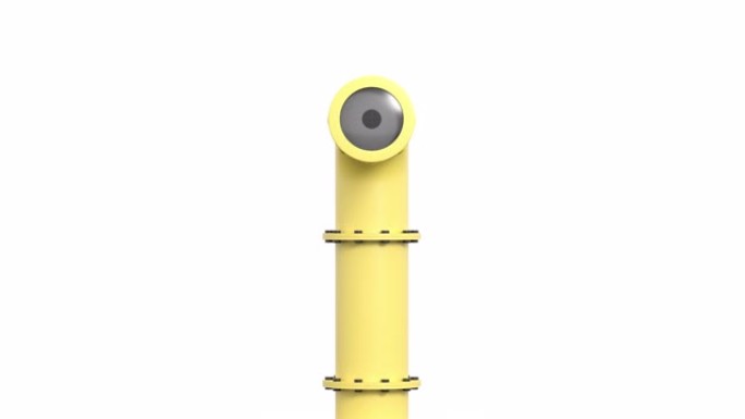 黄色潜艇潜望镜卡通风格与阿尔法频道