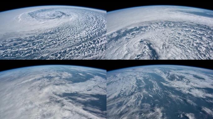 从国际空间站看到的地球。NASA提供的这段视频的元素。