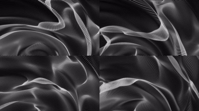 抽象线条波浪背景曲线扭曲的线条波纹