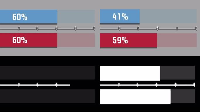 运动图形图表条41%至59%