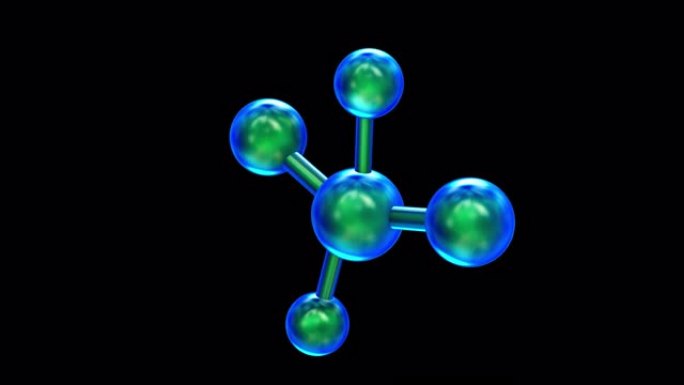 旋转分子或原子。α 通道