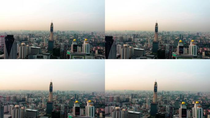 空中拍摄曼谷市，拜奥克塔II。