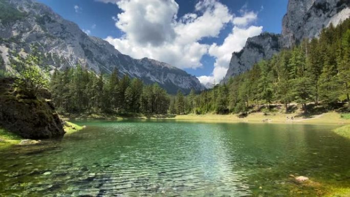 奥地利绿色湖宣传片空镜头自驾游