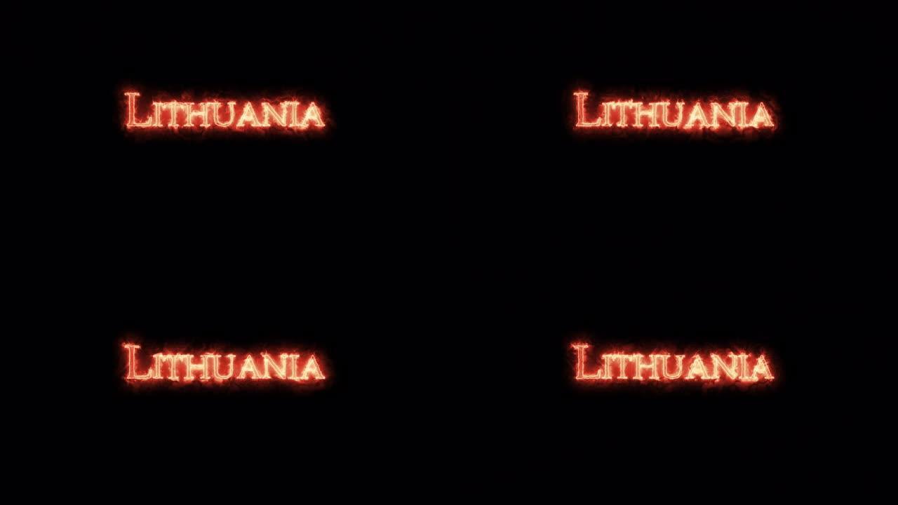 立陶宛用火写的。循环