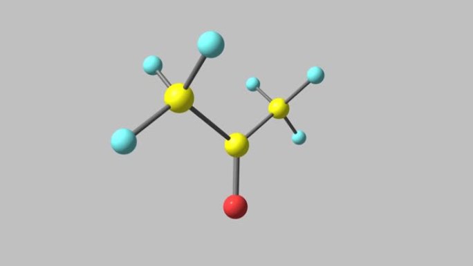 丙酮分子旋转视频全高清