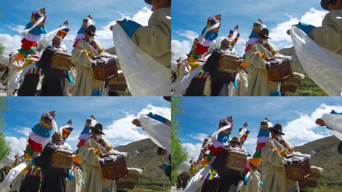 游览景区 表演队游览景区 藏族节日