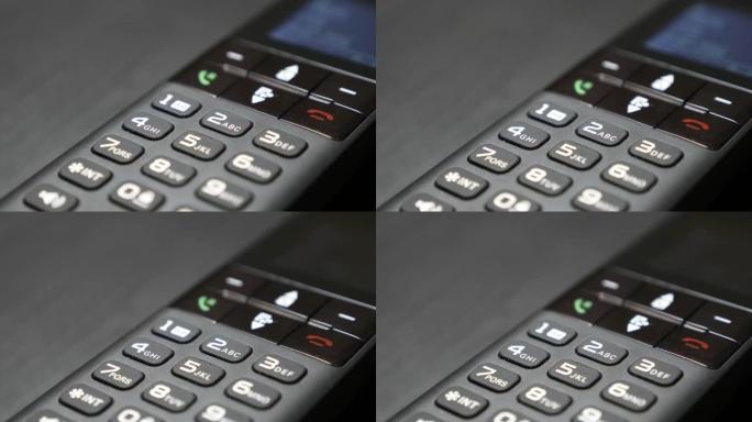 办公室4k现代无绳电话高科技设计的拨号键盘