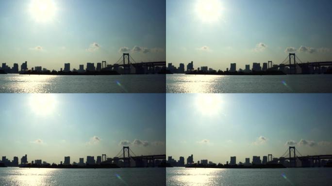 东京湾的东京市天际线