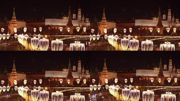 莫斯科的新年装饰品。