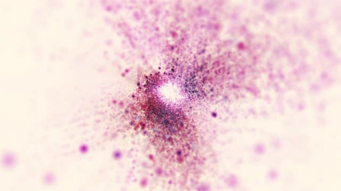 抽象紫色和粉色粒子运动背景
