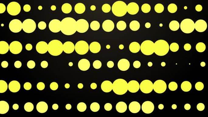 黄色眨眼圈抽象动画