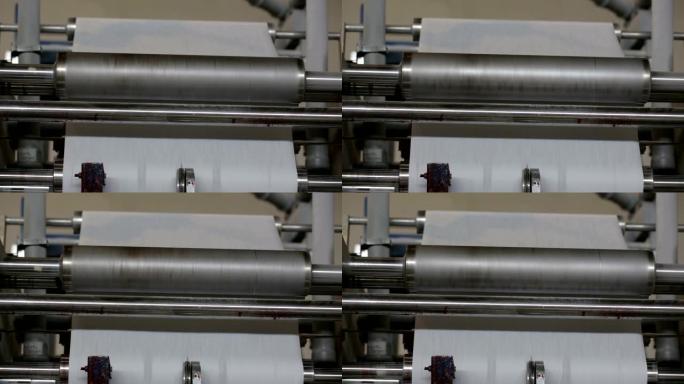 造纸厂的纸张生产