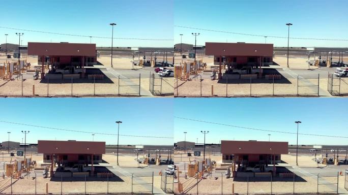 德克萨斯州汉考克堡小过境点的无人机视频剪辑