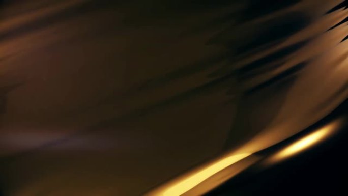 抽象金液波背景。奢华设计的优雅曲线黑色材料。动画4K