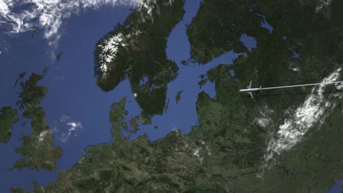 商用飞机抵达瑞典哥德堡