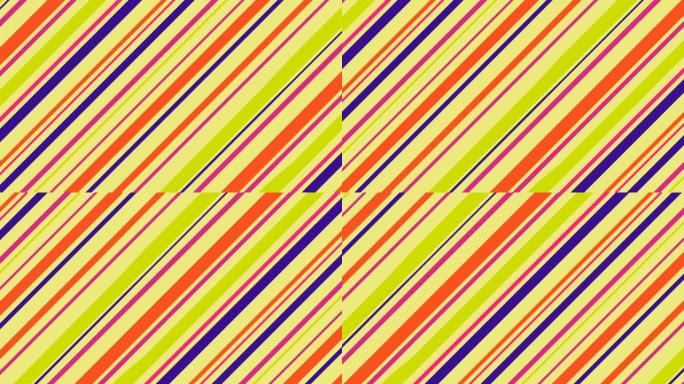 由移动的倾斜彩色线条组成的抽象背景。平面设计。演示的背景