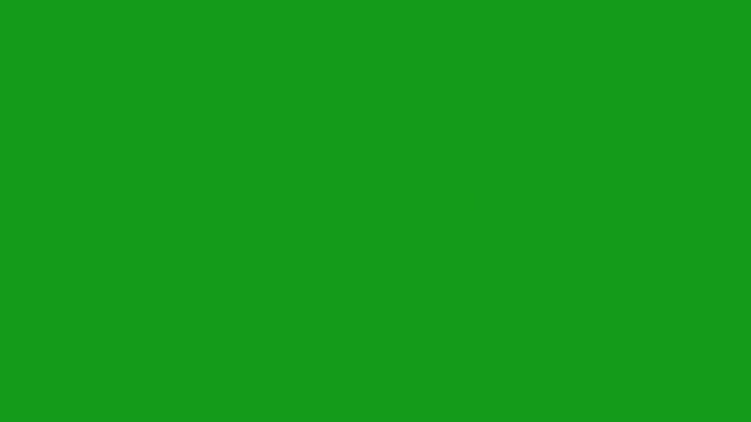 绿色屏幕背景的闪亮弧形运动图形