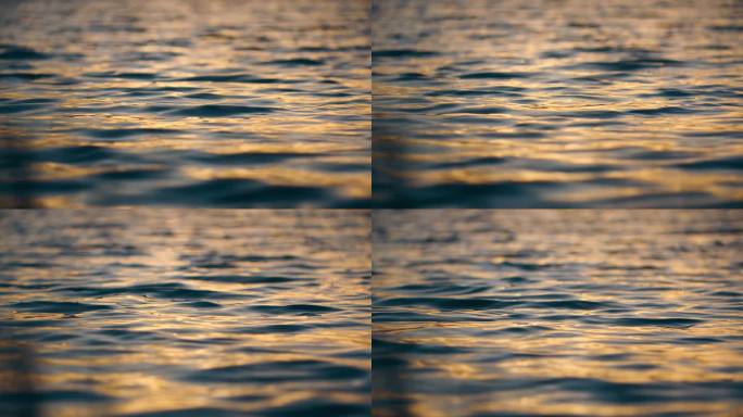 水面湖面夕阳水面波浪波光