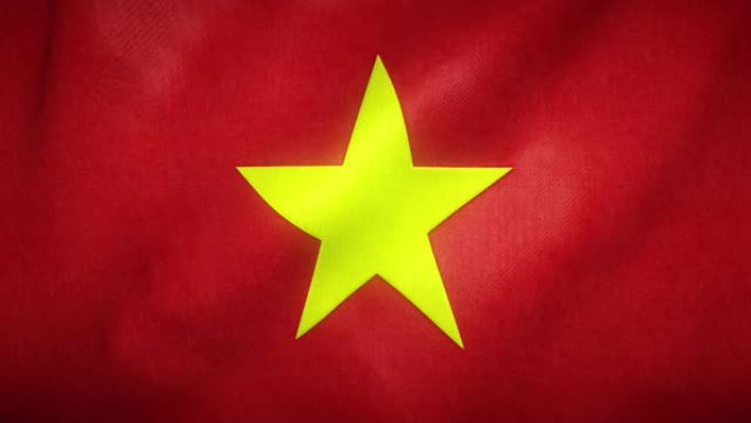 越南国旗在风中飘扬