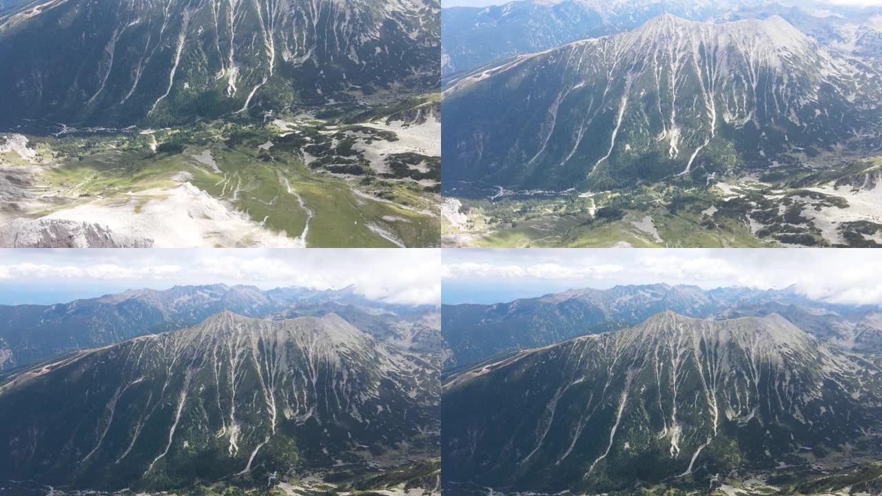 保加利亚皮林山Vihren和Todorka峰