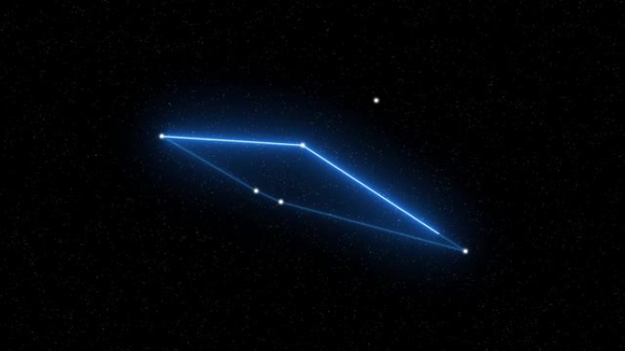 Scutum-带有星域空间背景的动画十二生肖星座和星座符号