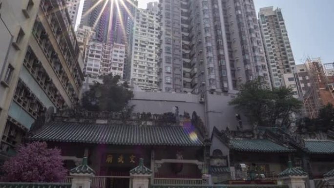 中国香港:香港市中心的万墨古庙。