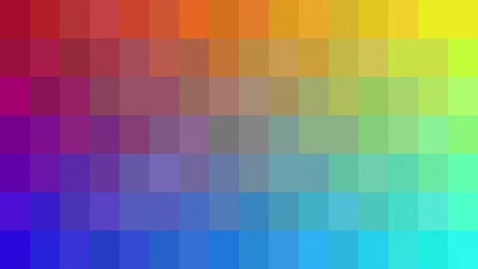 色彩丰富的抽象背景动画，带有不断变化的彩虹色块