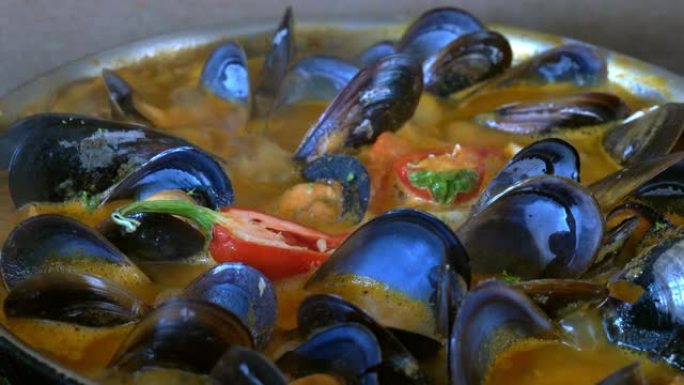 美味的地中海海鲜汤