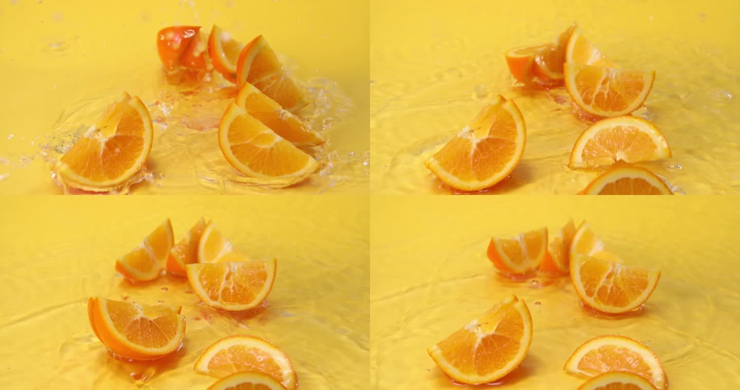 橙子落水升格镜头