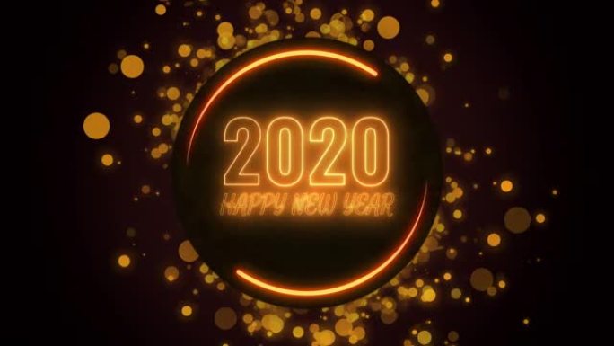 新年快乐2020背景概念