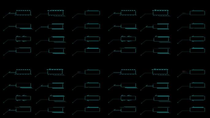 呼出数字蓝色调HUD元素数字技术运动