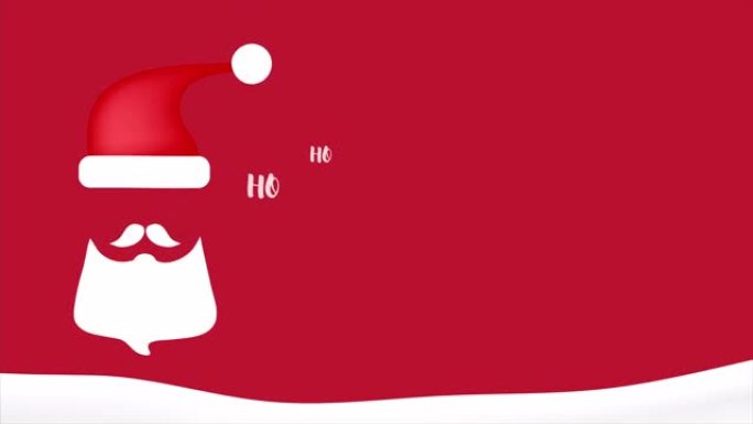 Ho ho ho圣诞老人圣诞快乐运动4k视频