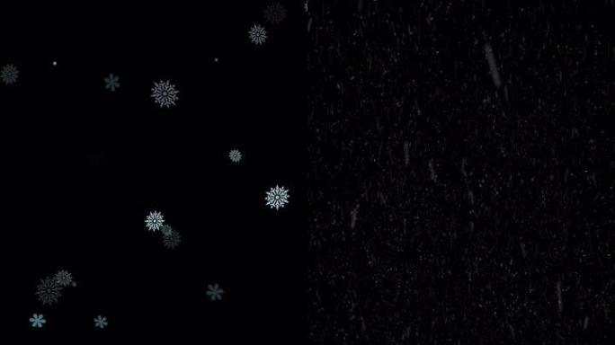 冬季包2。三种不同的积雪覆盖，