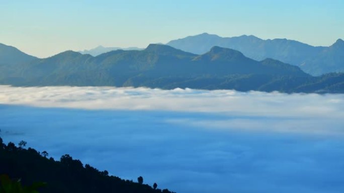 雾海云海山雾缭绕自然空镜