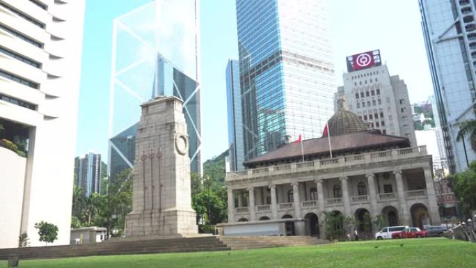 延时-香港中央立法会大楼纪念碑