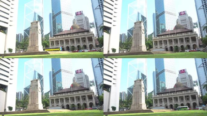 延时-香港中央立法会大楼纪念碑