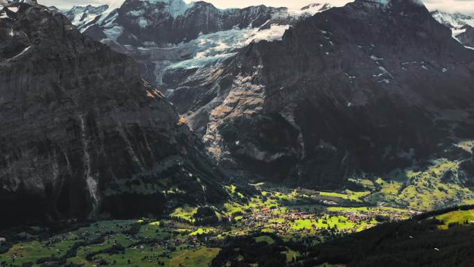 瑞士山谷延时摄影