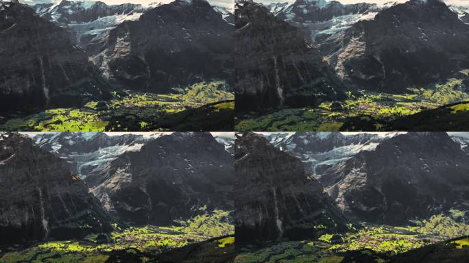 瑞士山谷延时摄影