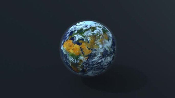 这是一个旋转的地球的视频。