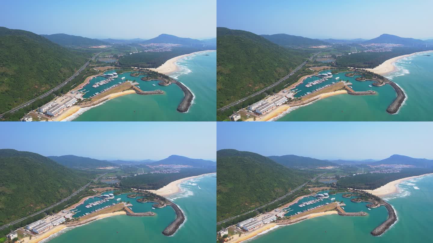 海南华润石梅湾国际游艇码头风景