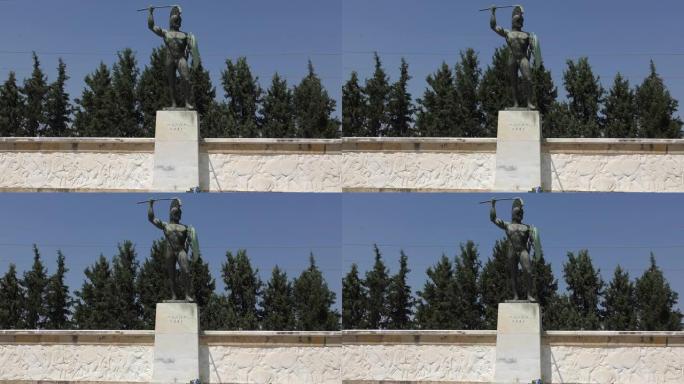 列昂尼德一世和300个斯巴达人的纪念碑，位于希腊的塞姆皮雷