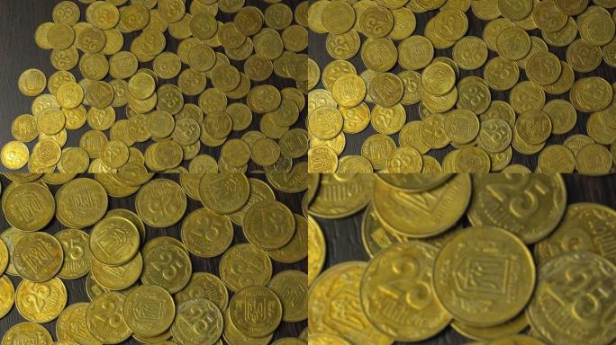 背景纹理货币硬币黄金