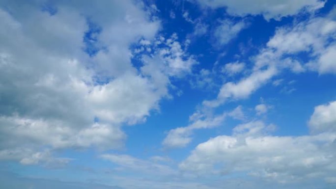 晴朗天空的风景穿云霞云朵彩云太阳光时间流