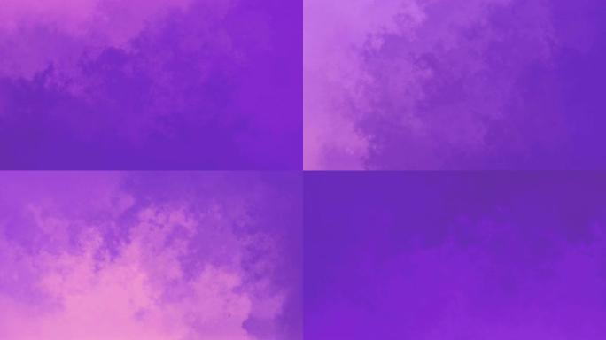 给人神秘印象的紫色渐变背景。令人印象深刻的运动让人想起水面和流动的云层的波动。